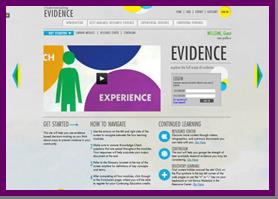 Understanding Evidence_Homepage Screengrab